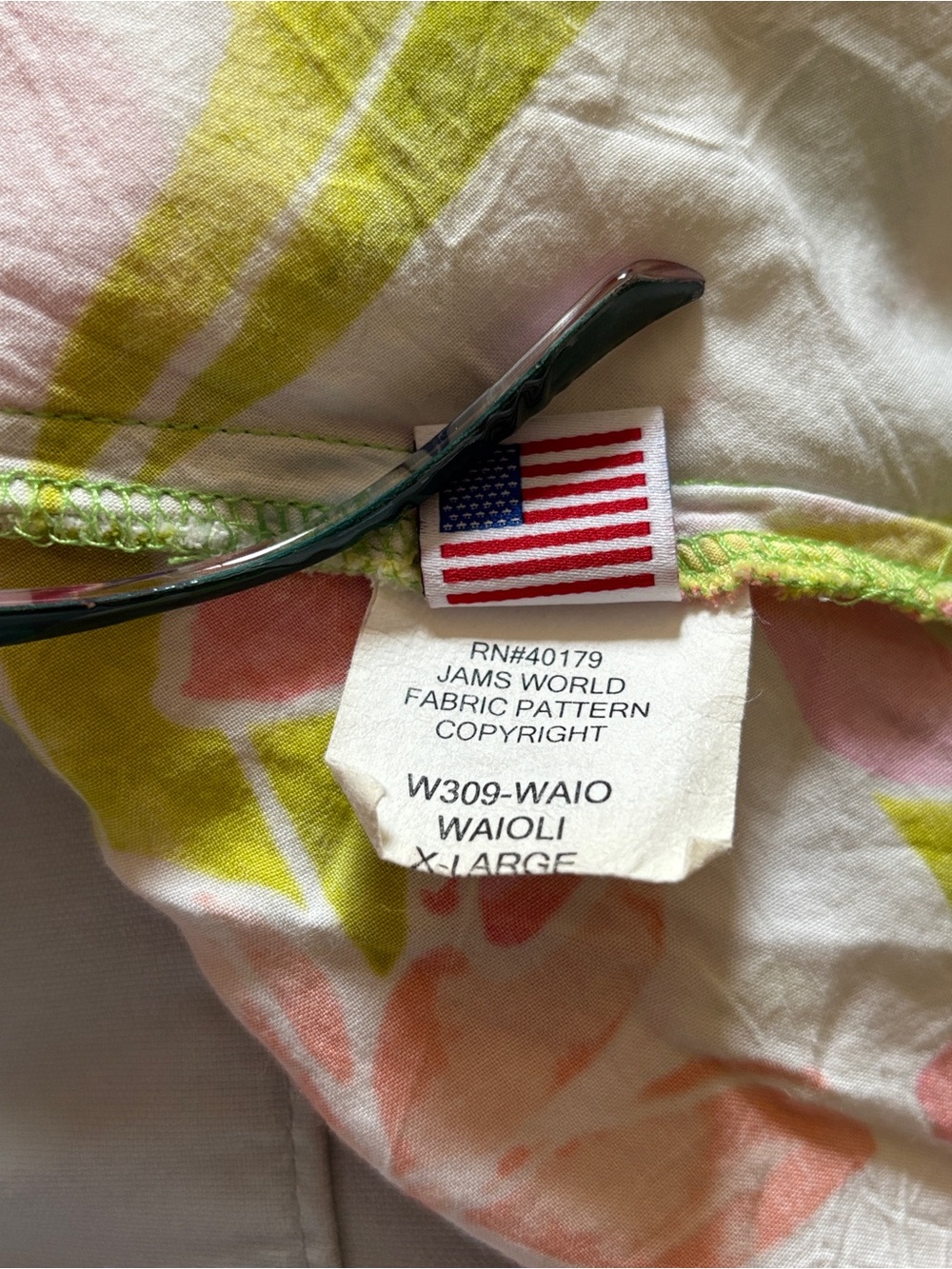 Jams World Floral “Sherry” Dress Pink, Blue Orange & Green “Waoili” Pattern - XL - Picture 12 of 12